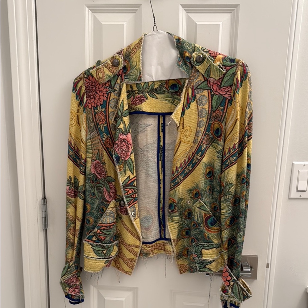 Colorful Patterned Women's Blazer